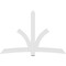 Ekena Millwork Davenport Architectural Grade PVC Gable Bracket, 96"W x 64"H x 2"D x 6"F, 16/12 Pitch GBP096X64X0206DAV00 - alternate 4